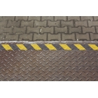 Formbares Antirutsch-Band WT-5414 – Mineralgranulat in Kunstharz, gelb, 25 mm × 18 m