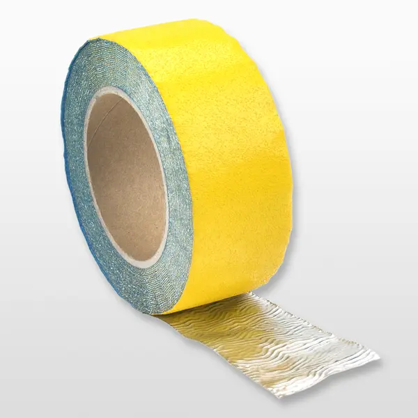 Formbares Bodenband WT-5645 – Weichaluminium, gelb, 75 mm × 12,5 m