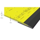 Füllverbindungsleiste für Grabenabdeckungen mit Gummienden LowPro 12/8, bis zur Breite 700 mm