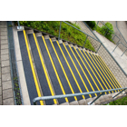 GFK-Antirutsch-Treppenkantenprofil Premium – breit, 230x1000x30 mm, Dicke 3,8 mm, schwarz