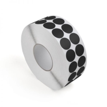 Glatte Textilpunkte für Zuführapparate WT-5561 – PE-beschichtetes Textilgewebe, schwarz, D. 30 mm, 4000 Punkte