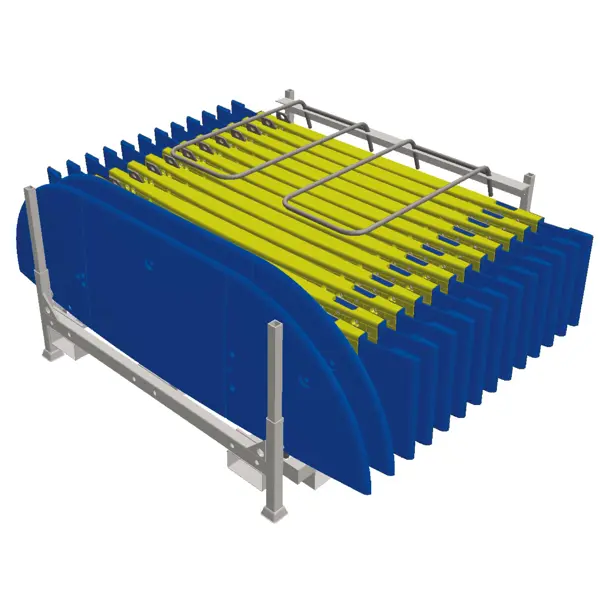 Grabenabdeckung 15/5 bis zur Breite 700 mm, Endstück – SMC, Tragfähigkeit 44 t, 1500×500 mm