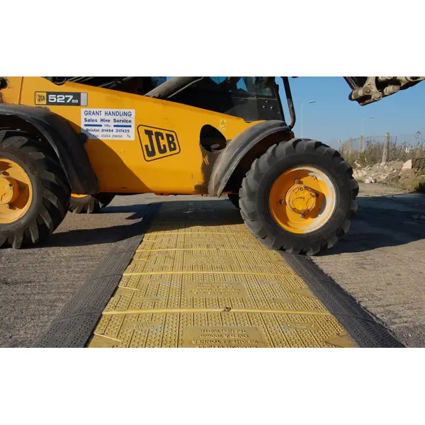 Grabenabdeckung 15/5 bis zur Breite 700 mm, Endstück – SMC, Tragfähigkeit 44t, 1500×500 mm