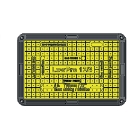 Grabenabdeckung mit Gummienden LowPro 12/8, bis zur Breite 700 mm
