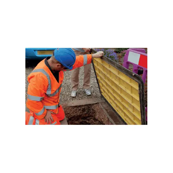 Grabenabdeckung mit Gummienden LowPro 15/10, bis zur Breite 1200 mm