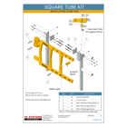 Griff für Kantenprofil für selbstschließendes Sicherheitstor SafeGate