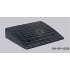 Gummi-Auffahrrampe, Endstück – schwarz, 250×250×100 mm