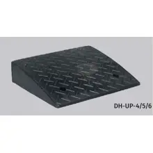 Gummi-Auffahrrampe, Mittelstück – schwarz, 500×300×140 mm