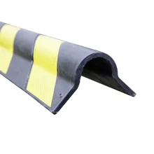 Gummi-Schutzeckenprofil Rubber 800, abgerundet – gelb-schwarz