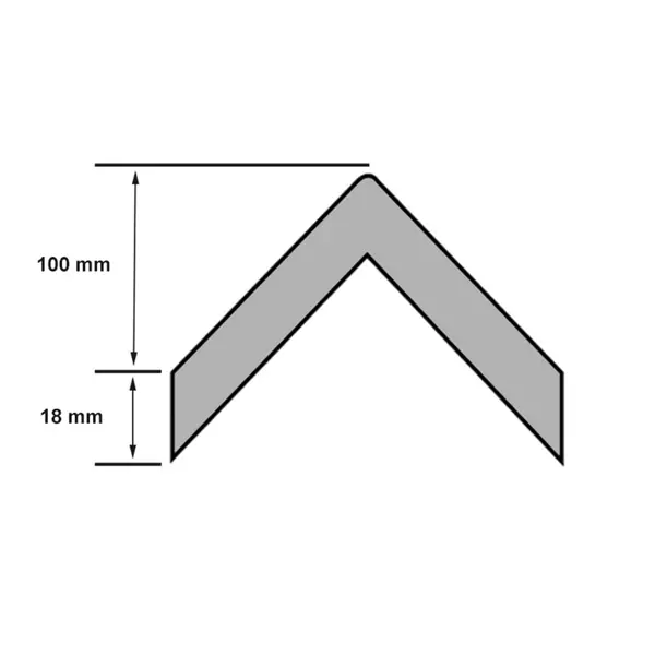 Gummi-Schutzeckenprofil Rubber 800 – gelb-schwarz