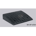Gummiauffahrrampe, Mittelstück – schwarz, 500×420×110 mm