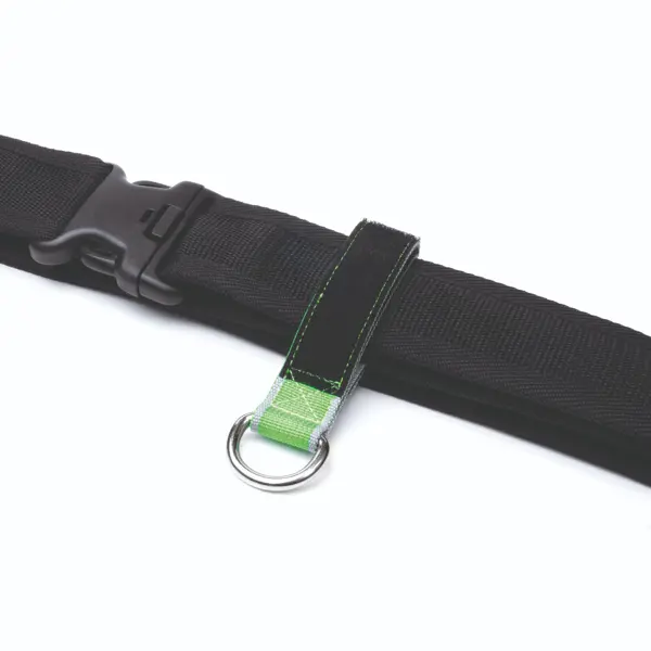 Gürtel-Ankerschlaufe NLG mit Klettverschluss mit Tragfähigkeit 3 kg – Nylon, grün-schwarz