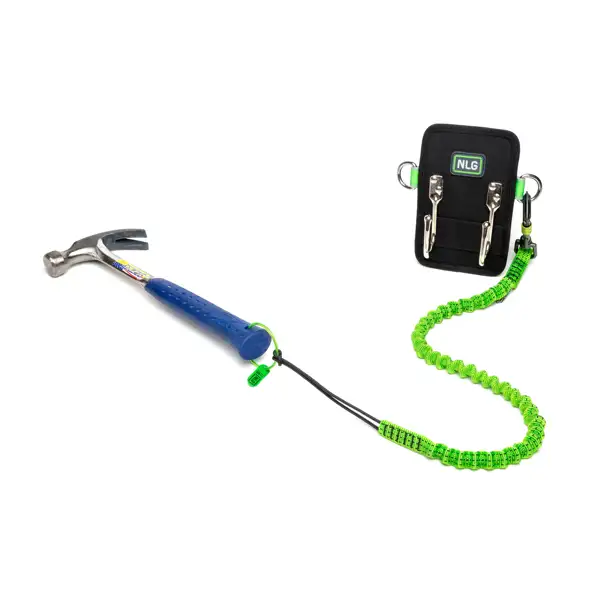 Gürtelhammerhalter NLG mit Tragfähigkeit 5 kg – Nylon, schwarz