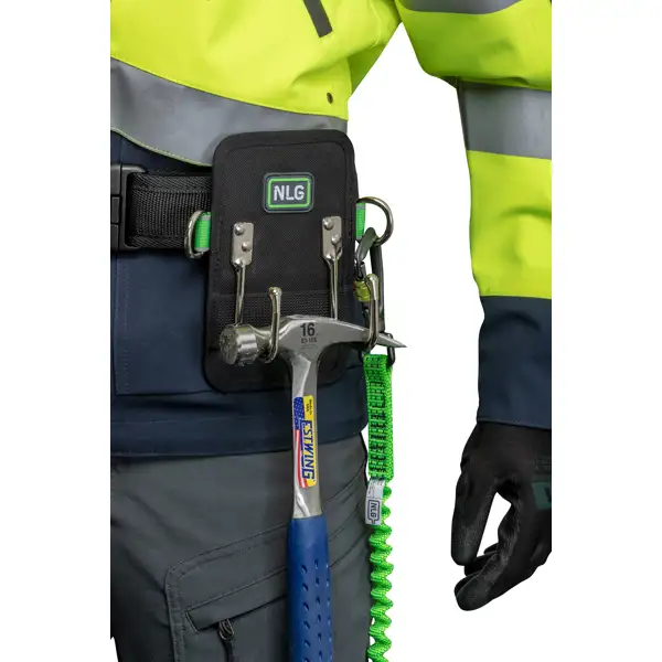 Gürtelhammerhalter NLG mit Tragfähigkeit 5 kg – Nylon, schwarz