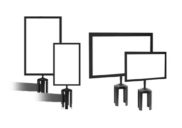 Halterung für Pfostenmarkierung Tensabarrier – Format A4