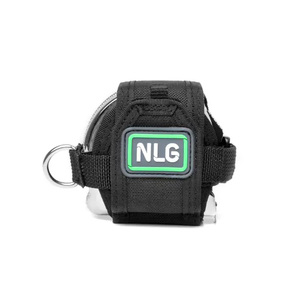 Hängeetui NLG für Rollmeter Länge 5-8 m – Nylon, schwarz, 100×100×70 mm
