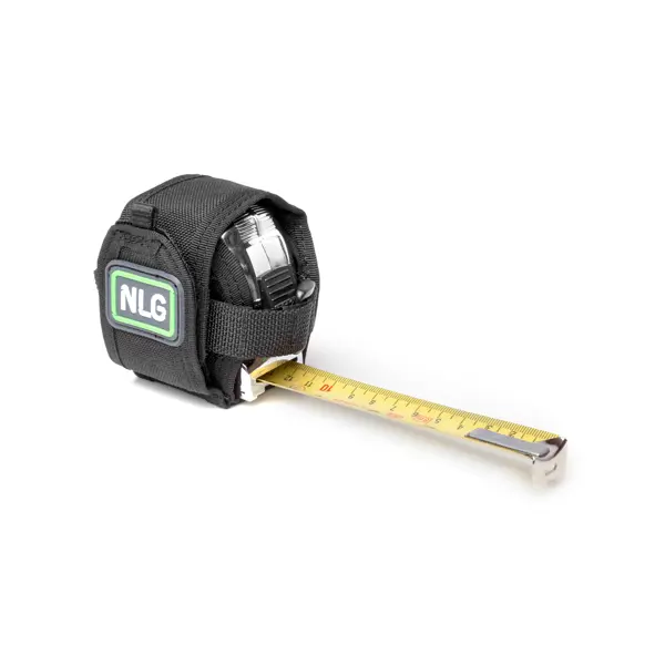 Hängeetui NLG für Rollmeter Länge 5-8 m – Nylon, schwarz, 100×100×70 mm