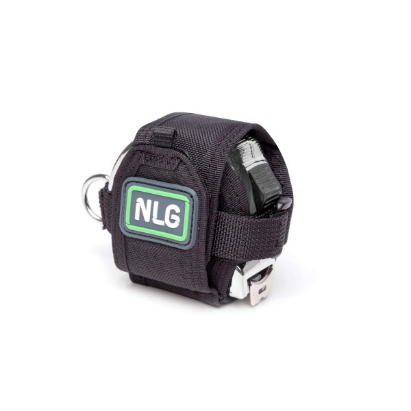 Hängeetui NLG für Rollmeter Länge 5-8 m – Nylon, schwarz, 100×100×70 mm