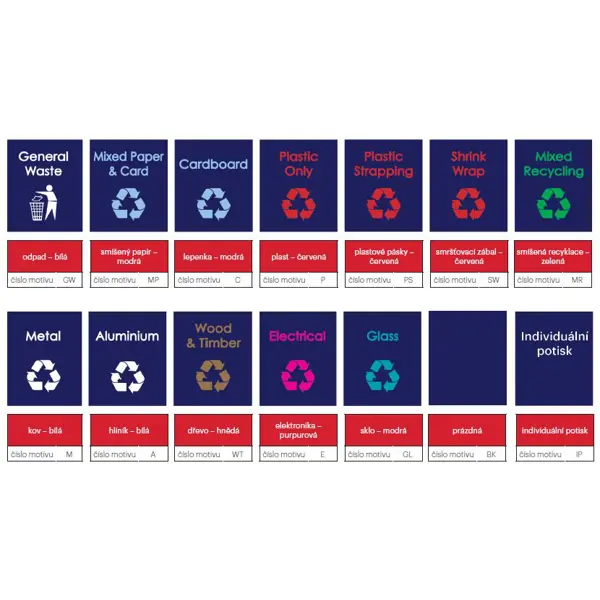 Hängesäcke für Abfallsortierung, RackSack 160 l – blau, 1000×920 mm, 10er-Pack