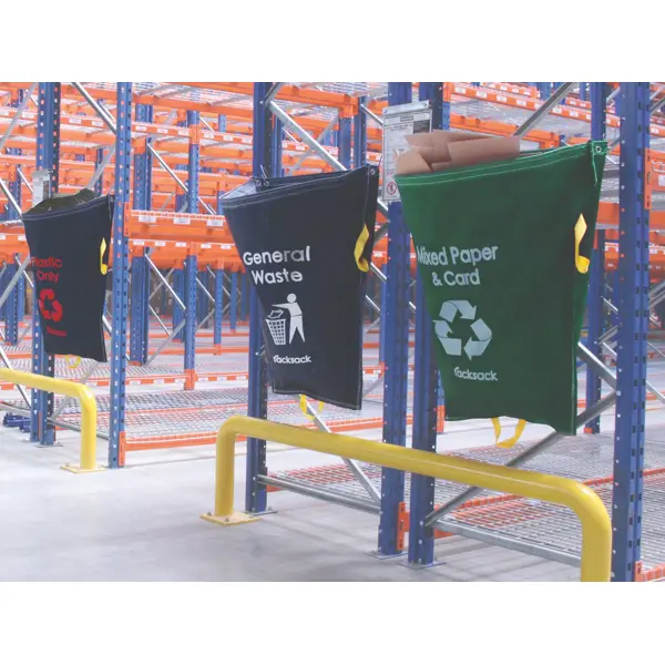 Hängesäcke für Abfallsortierung, RackSack 160 l – blau, 1000×920 mm, 10er-Pack