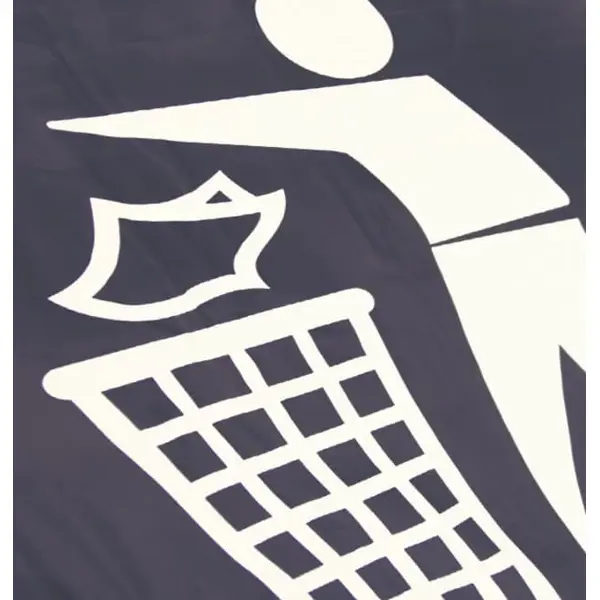 Hängesäcke für Abfallsortierung, RackSack 160 l, "Kunststoffbänder" – blau, 1000×920 mm