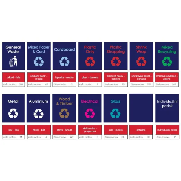 Hängesäcke für Abfallsortierung, RackSack 160 l, "Pappe" – blau, 1000×920 mm