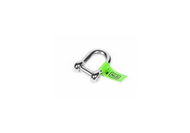 Hängeschäkel NLG mit Tragfähigkeit bis zu 10 kg, mittelgroß – Edelstahl, silber, 28×17 mm