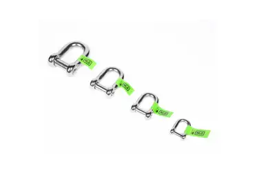 Hängeschäkel NLG mit Tragfähigkeit von bis zu 10 kg – Edelstahl, silber