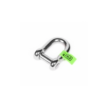 Hängeschäkel NLG mit Tragfähigkeit von bis zu 10 kg, XL – Edelstahl, silber, 40×24 mm