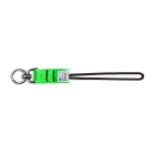 Hängeschlaufe NLG D Ring mit Tragfähigkeit 3 kg  – Nylon, grün-schwarz, 200×25 mm