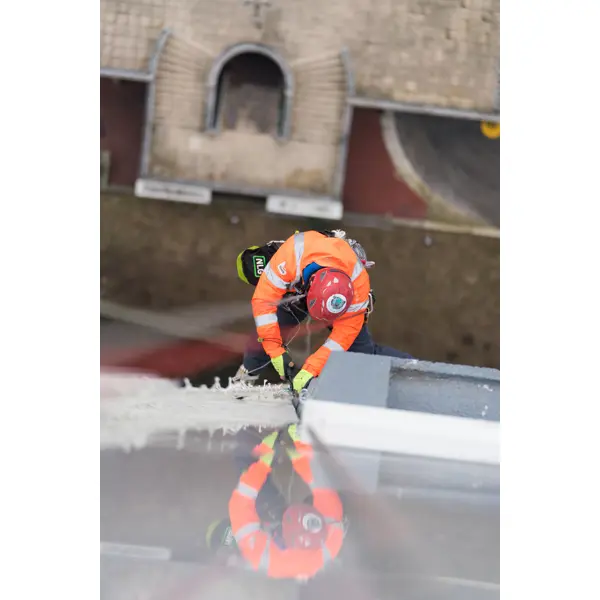 Hängeschlaufe NLG D Ring mit Tragfähigkeit 3 kg  – Nylon, grün-schwarz, 200×25 mm