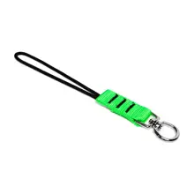 Hängeschlaufe NLG D Ring mit Tragfähigkeit 3 kg  – Nylon, grün-schwarz, 200×25 mm