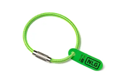 Hängeschlaufe NLG mit Tragfähigkeit von bis zu 3 kg – Stahl, grün, 150 mm