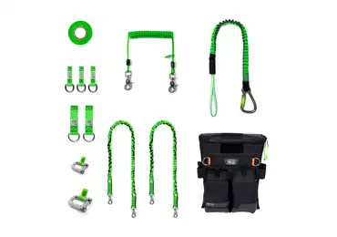 Hängeset NLG für Elektromontage – Nylon, grün-schwarz