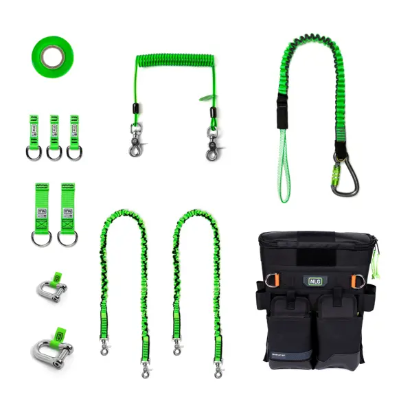 Hängeset NLG für Elektromontage – Nylon, grün-schwarz