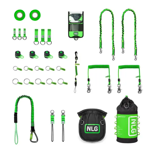 Hängeset NLG für Telekommunikationsfachleute – Nylon, grün-schwarz