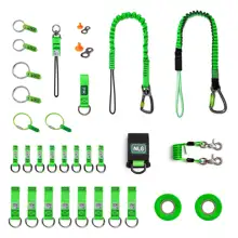 Hängeset NLGt zur Sicherungg von 25 Werkzeugen – Nylon, grün-schwarz