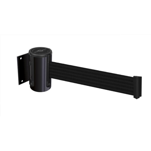 Heavy Duty Wandkassette, schwarz – schwarzes Band 2,3 m