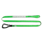 Hebegurt NLG Lanyard mit einem Karabiner und Tragfähigkeit 38 kg – Nylon, grün-schwarz