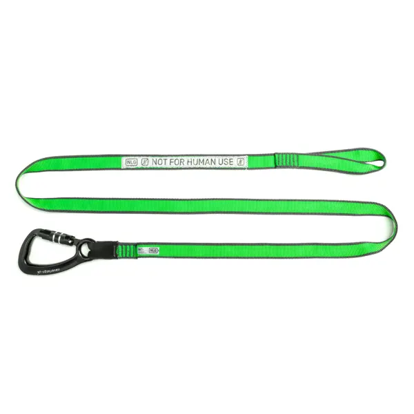 Hebegurt NLG Lanyard mit einem Karabiner und Tragfähigkeit 38 kg – Nylon, grün-schwarz