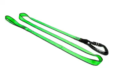 Hebegurt NLG Lanyard mit einem Karabiner und Tragfähigkeit 38 kg – Nylon, grün-schwarz