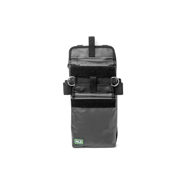 hohe Werkzeugtasche NLG mit 20 kg Tragahigkeit – Polyester, schwarz, 400×200×100 mm