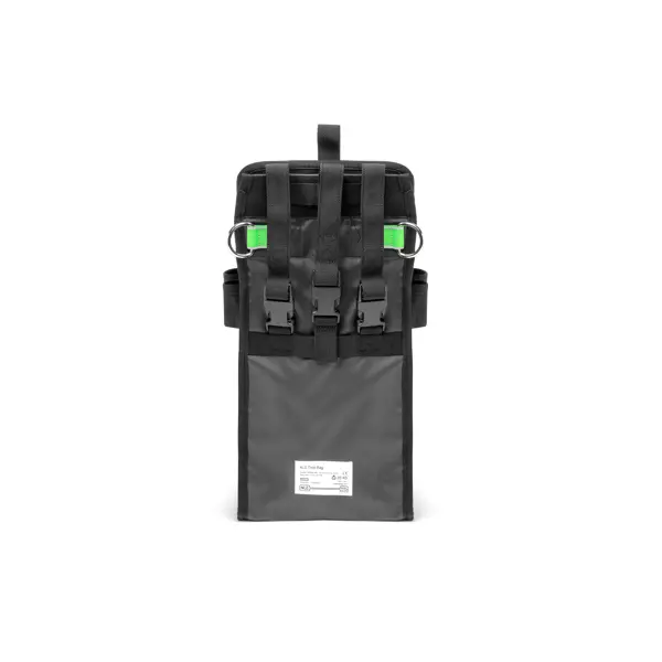 hohe Werkzeugtasche NLG mit 20 kg Tragahigkeit – Polyester, schwarz, 400×200×100 mm