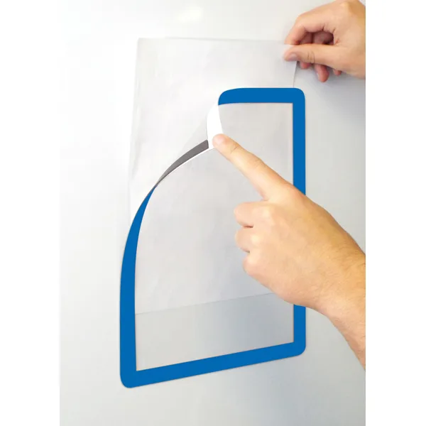 Informationsrahmen, Kennzeichnung Frames 4 Docs, magnetisch – blau, Format A4, 10er-Pack