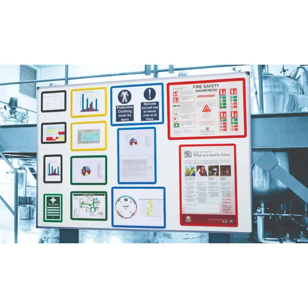 Informationsrahmen, Kennzeichnung Frames 4 Docs, magnetisch – gelb, Format A4, 10er-Pack
