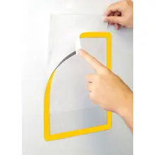 Informationsrahmen, Kennzeichnung Frames 4 Docs, magnetisch – gelb, Format A4, 10er-Pack