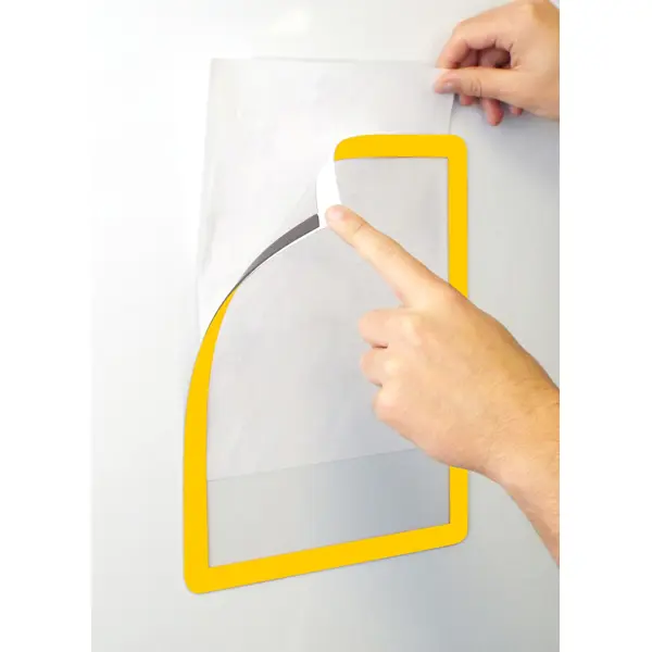 Informationsrahmen, Kennzeichnung Frames 4 Docs, magnetisch – gelb, Format A4, 10er-Pack