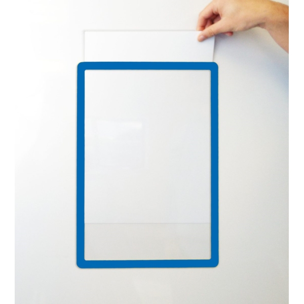 Informationsrahmen, Kennzeichnung Frames 4 Docs, selbstklebend – blau, Format A3, 10er-Pack