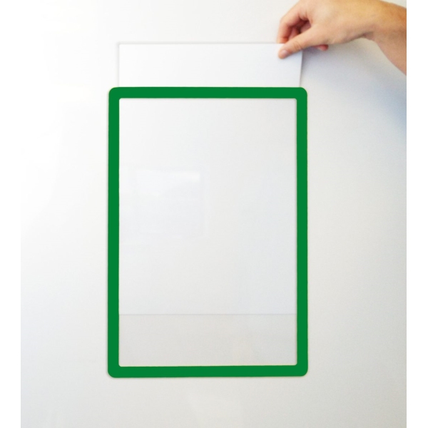 Informationsrahmen, Kennzeichnung Frames 4 Docs, selbstklebend – grün, Format A3, 10er-Pack