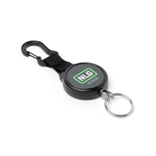 Jojo Karabiner Mini NLG Lanyard mit Stahlseil für Werkzeuge – Metall, schwarz